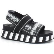 Chaussures Liu Jo Frida 11 Sandalo Flat Form Zeppa Black SA2163TX022