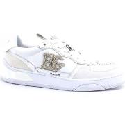 Chaussures Blugirl Blumarine Wow 01 Sneaker Suede Bianco White 6A2509P...