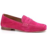 Chaussures Divine Follie Mocassino Suede Rosa Fuxia 832-02