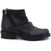 Chaussures Jiudit Stivaletto Pelle Arricciata Nero 124FC