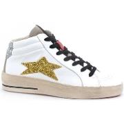 Bottes Okinawa Mid Plus Limited Sneaker Mid Glitter Bianco Gold 1955