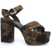 Chaussures Paola Ferri Giselle Sandalo Tacco Plateau Flower Taupe D740...