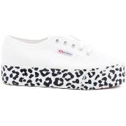 Chaussures Superga 2790 Cotw Printedfoxing Sneaker White Leopard S4115...