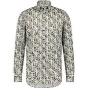 Chemise State Of Art Chemise Feuilles Gris