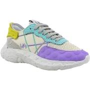 Chaussures L4k3 Mr Big X Sneaker Donna Violet Yellow Y02