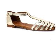 Chaussures Divine Follie Sandalo Minorchina Donna Oro Platino 20670