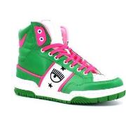 Bottes Chiara Ferragni Sneaker High Donna Green Pink Fluo CF3114-078
