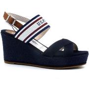 Chaussures U.S Polo Assn. U.S. POLO ASSN. Sandalo Zeppa Donna Blu ALYS...