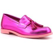 Chaussures Divine Follie Mocassino Laminato Donna Fuxia DF2341