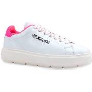 Chaussures Love Moschino Sneaker Donna Bianco Fuxia Fluo JA15374G1GIA4...
