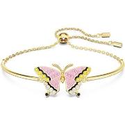 Bracelets Swarovski Bracelet Idyllia Papillon rose et doré