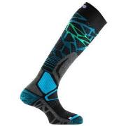 Chaussettes de sports Thyo Mi-bas Ski tricot 3D en laine et soie haute...