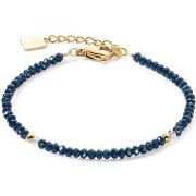 Bracelets Coeur De Lion Bracelet Little Twinkle doré et bleu foncé