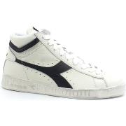 Chaussures Diadora Game L High Waxed Sneaker White Black 501.17830001