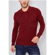 Pull Kebello Pull col polo Bordeaux H