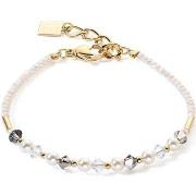 Bracelets Coeur De Lion Bracelet Princess Pearls gris-cristal