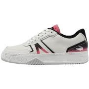 Baskets basses Lacoste Baskets femme Ref 60149 B53 Blanc Rose