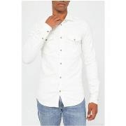 Chemise Kebello Chemise Slim Fit Blanc H