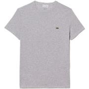 T-shirt Lacoste Regular Fit T-Shirt - Gris Chine