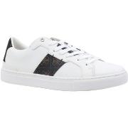 Chaussures Guess Sneaker Uomo White Brown Ocra FM7TOIELL12