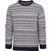 Sweat-shirt Suitable Prestige Fair Isle Pullover Beige