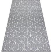 Tapis Rugsx Tapis EN CORDE SIZAL FLAT 48655/637 CUBES 200x290 cm