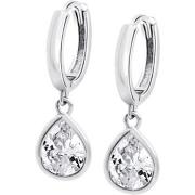 Boucles oreilles Lotus Boucles d'oreilles créoles Silver goutte oxyde