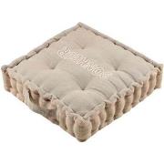 Coussins Stof Coussin Pouf de sol maison couleur ficelle