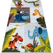 Tapis Rugsx Tapis lavable JUNIOR 51858.802 animaux, Afrique po 140x190...