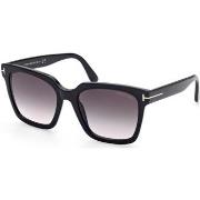 Lunettes de soleil Tom Ford FT0952 Selby Lunettes de soleil, Noir/Fumé...