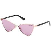 Lunettes de soleil Guess GU8286 Lunettes de soleil, Or/Violet, 55 mm