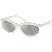 Lunettes de soleil Swarovski SK6006 Lunettes de soleil, Blanc/Gris, 54...