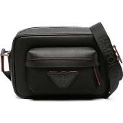 Sac Bandouliere Emporio Armani black orange detail casual shoulder bag