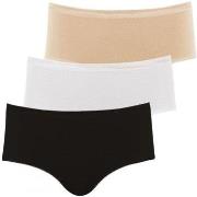 Shorties &amp; boxers Athena 3 Boxers Femme POCKETS Beige