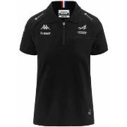 T-shirt Kappa Polo Acraw BWT Alpine F1 Team 2023 Noir