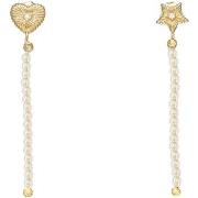 Boucles oreilles Orusbijoux Boucles D'oreilles Argent Doré Pendantes C...