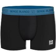 Boxers Serge Blanco Boxer Homme Coton HYPE Noir Bleu