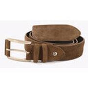 Ceinture Mancini Ceinture cuir nubuck marron foncé-046465