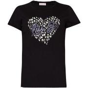 T-shirt Liu Jo T-shirt avec cœur et strass