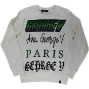 Sweat-shirt Avenue George V GEORGE V - Sweat col rond - blanc et vert
