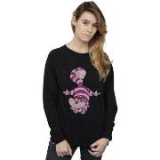 Sweat-shirt Disney Alice In Wonderland Cheshire Cat Upside Down