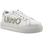 Chaussures Liu Jo Kylie 22 Sneaker Donna White Silver BA4071PX479