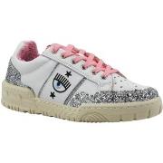 Chaussures Chiara Ferragni Sneaker Donna White Silver Pink CF3206-262