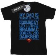 T-shirt enfant Dc Comics Superman My Dad Is Stronger Than