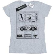 T-shirt Disney Cars Cruz Ramirez Blueprint