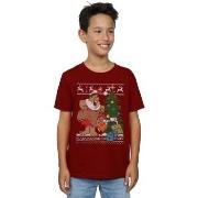 T-shirt enfant The Flintstones Christmas Fair Isle