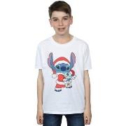 T-shirt enfant Disney Lilo And Stitch Stitch Christmas