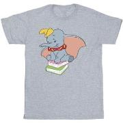 T-shirt enfant Disney Dumbo Sitting On Books