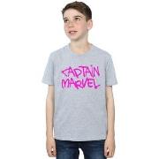 T-shirt enfant Marvel Captain Spray Text