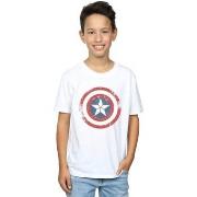 T-shirt enfant Marvel Captain America Civil War Distressed Shield